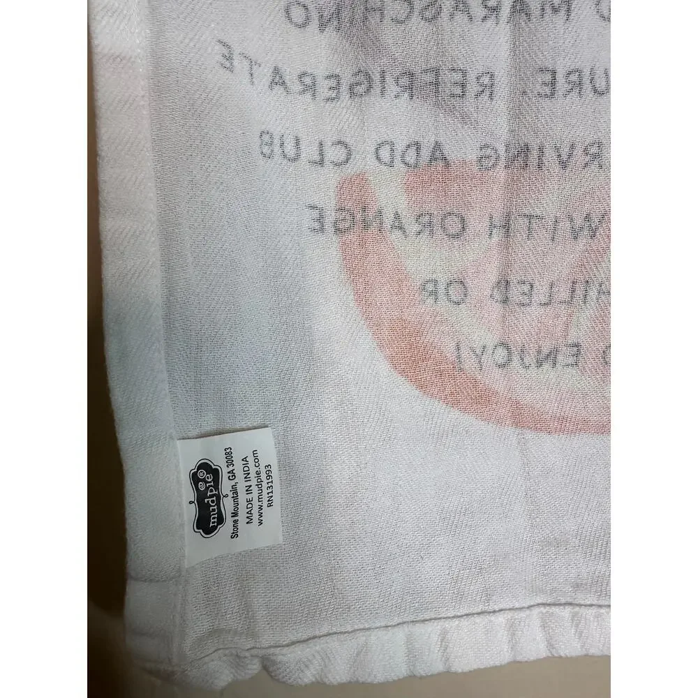 NEW Mud Pie Sangria MP Drink Recipe Towel.